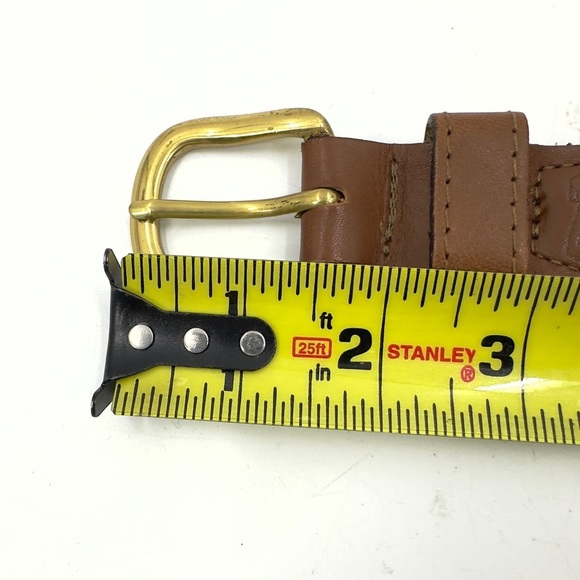Zep Pro Mens Nautocal Code Flag Belt Size 44 Leather Brass Buckle Made In USA - Picture 10 of 12